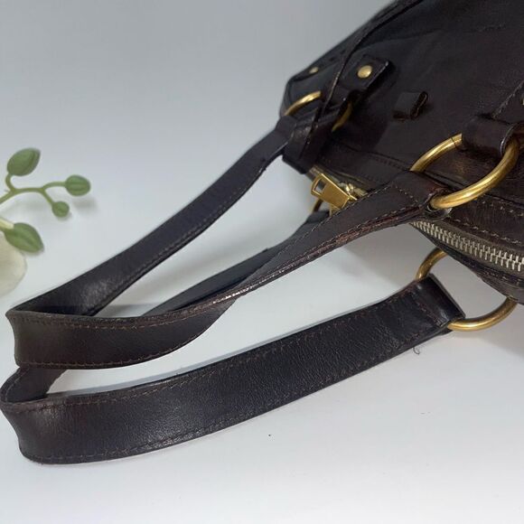 Authentic Yves Saint Laurent Brown Muse Leather Satchel - Picture 9 of 16